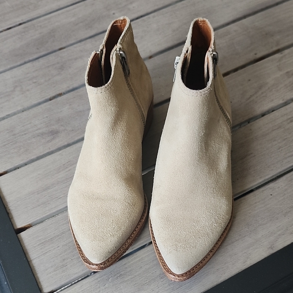 All Saints Light Tan Ankle Booties